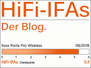 Mobiler Kopfhörer Koss Porta Pro Wireless Test Ergebnis 5,3 von 6 Punkten
