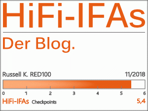 Test Ergebnis des Kompakt Lautsprecher Russell K. RED100: 5,4 von 6,0 Punkten