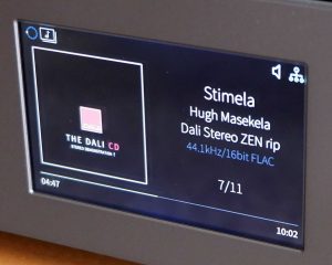 5 Zoll TFT Display des Netzwerkspieler / Streamer / Vorverstärker Cambridge Audio NQ