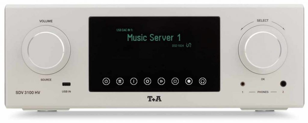 T+A SDV 3100. Netzwerkplayer-Streamer mit integriertem D/A-Wandler und Vorverstärker