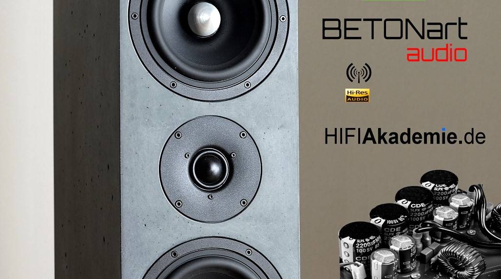 Die Lautsprecher von BETONart - jetzt vollaktiv mit wireless und hifi-akademie Verstärkern