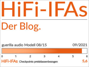 Test-Ergebnis Kompaktlautsprecher guerilla audio Modell 08/15