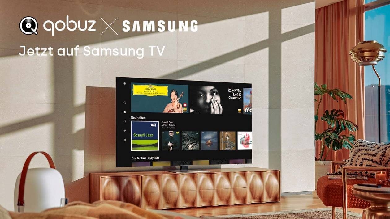 Neu: Musik-Streaming Qobuz jetzt auf Samsung TV!