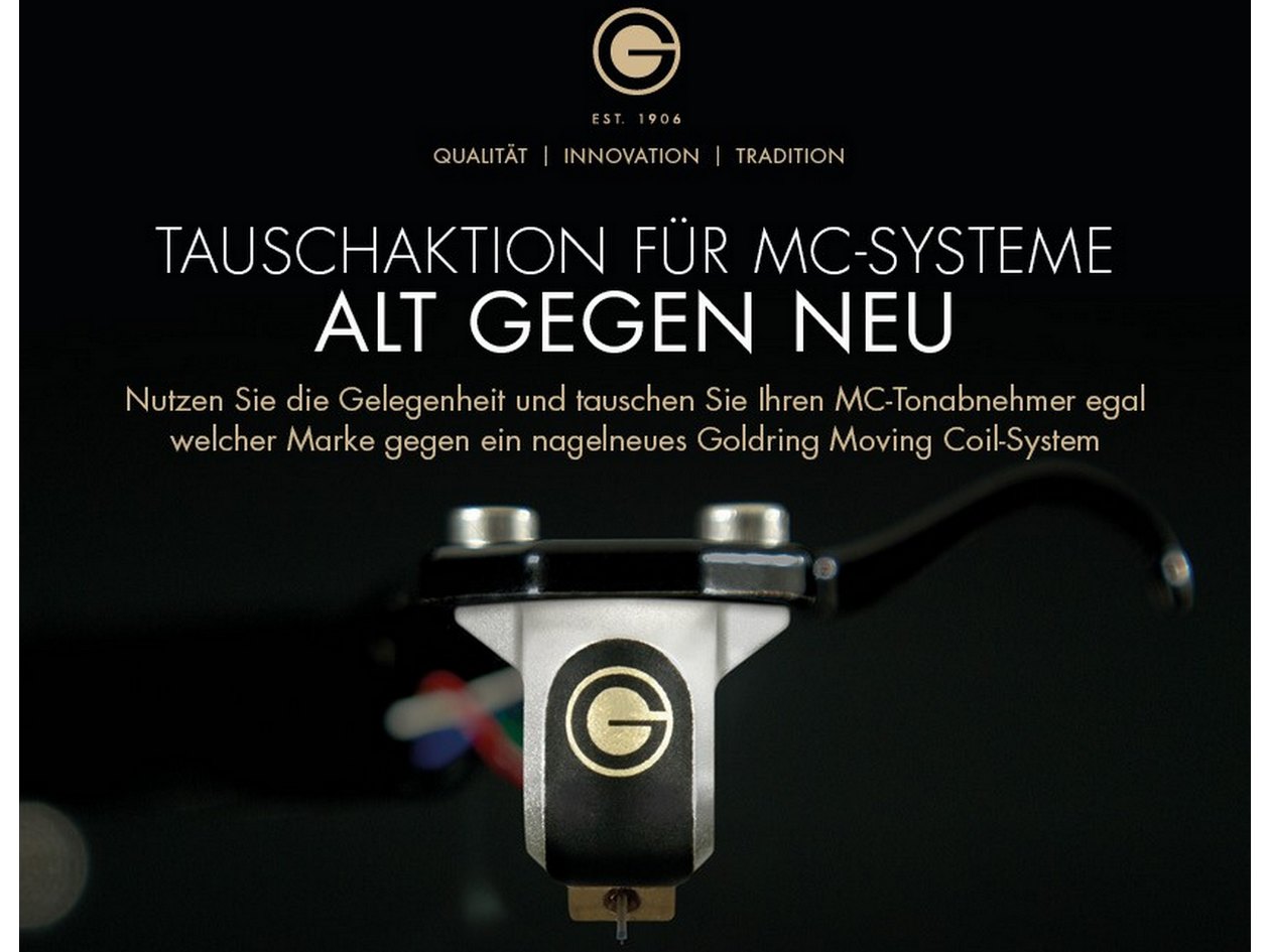 Goldring MC-Tonabnehmer, Alt gegen Neu Aktion-