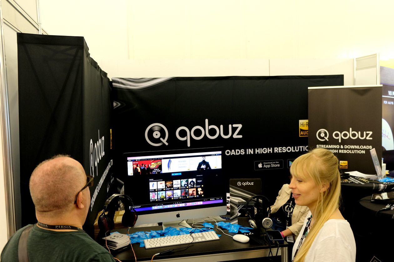 Musik-Streaming-Dienst Qobuz auf der High End 2022 in München.