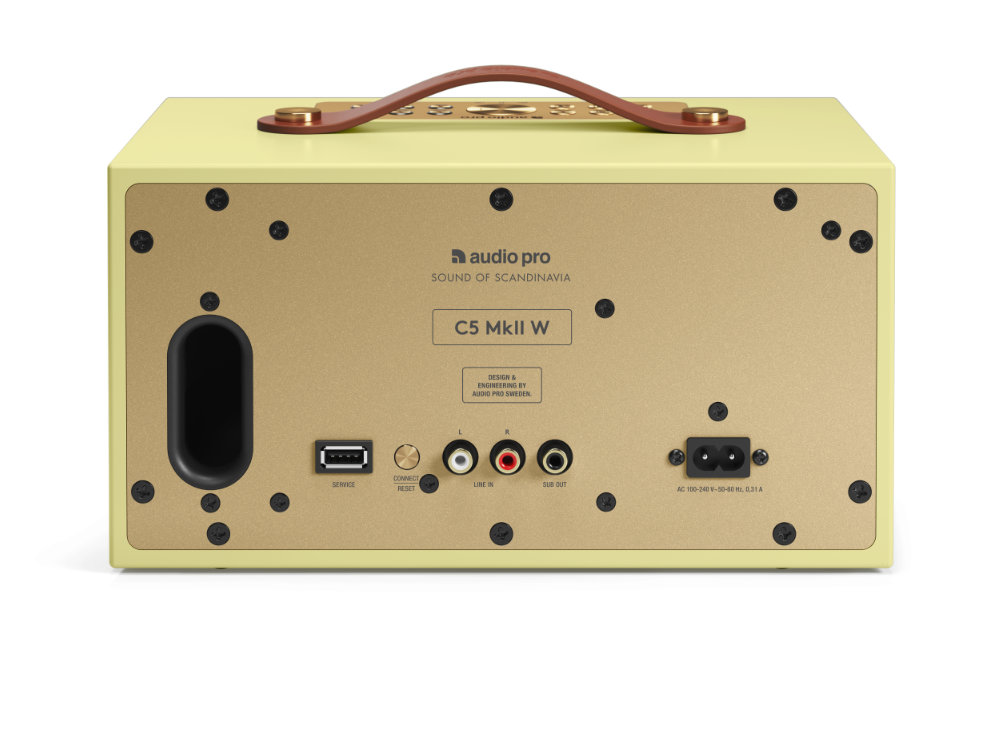Audio-Pro-C5-mk2-Yellow-LE-Anschluesse