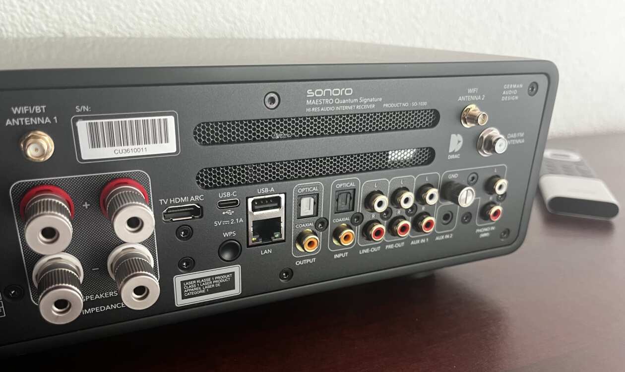 sonoro-maestro-quantum-signature-anschluesse-detail