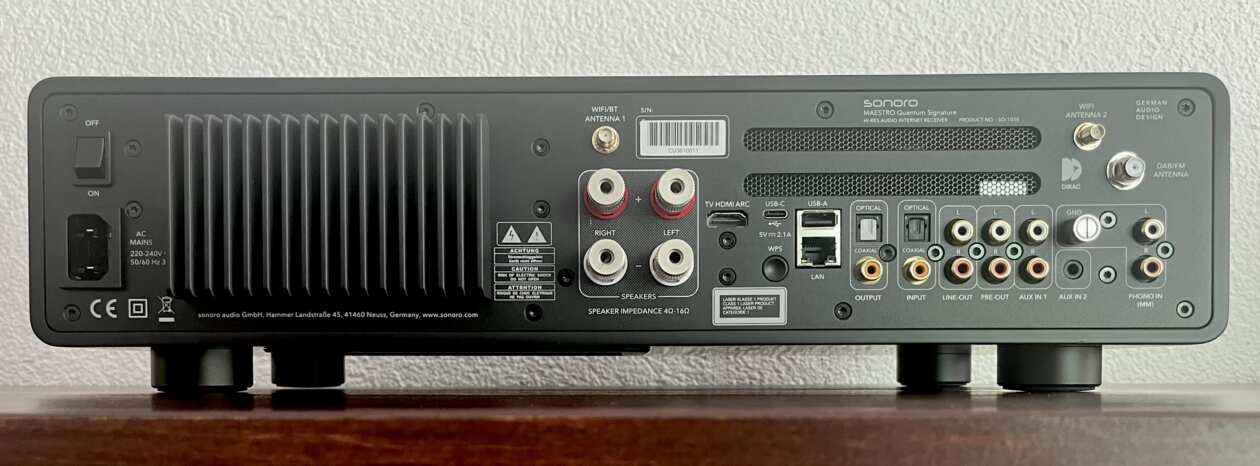 sonoro-maestro-quantum-signature-anschluesse