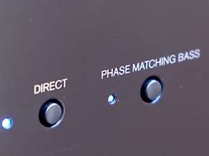 Direct- und Phase Matching Bass Schalter des ONKYO A-9130